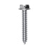 Auveco No. 3378 8 X 1" Slotted Hex Washer Head Tapping Screw Zinc, Quantity - 100