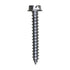 Auveco No. 3379 8 X 1-1/4" Slotted Hex Washer Head Tapping Screw Zinc, Quantity - 100