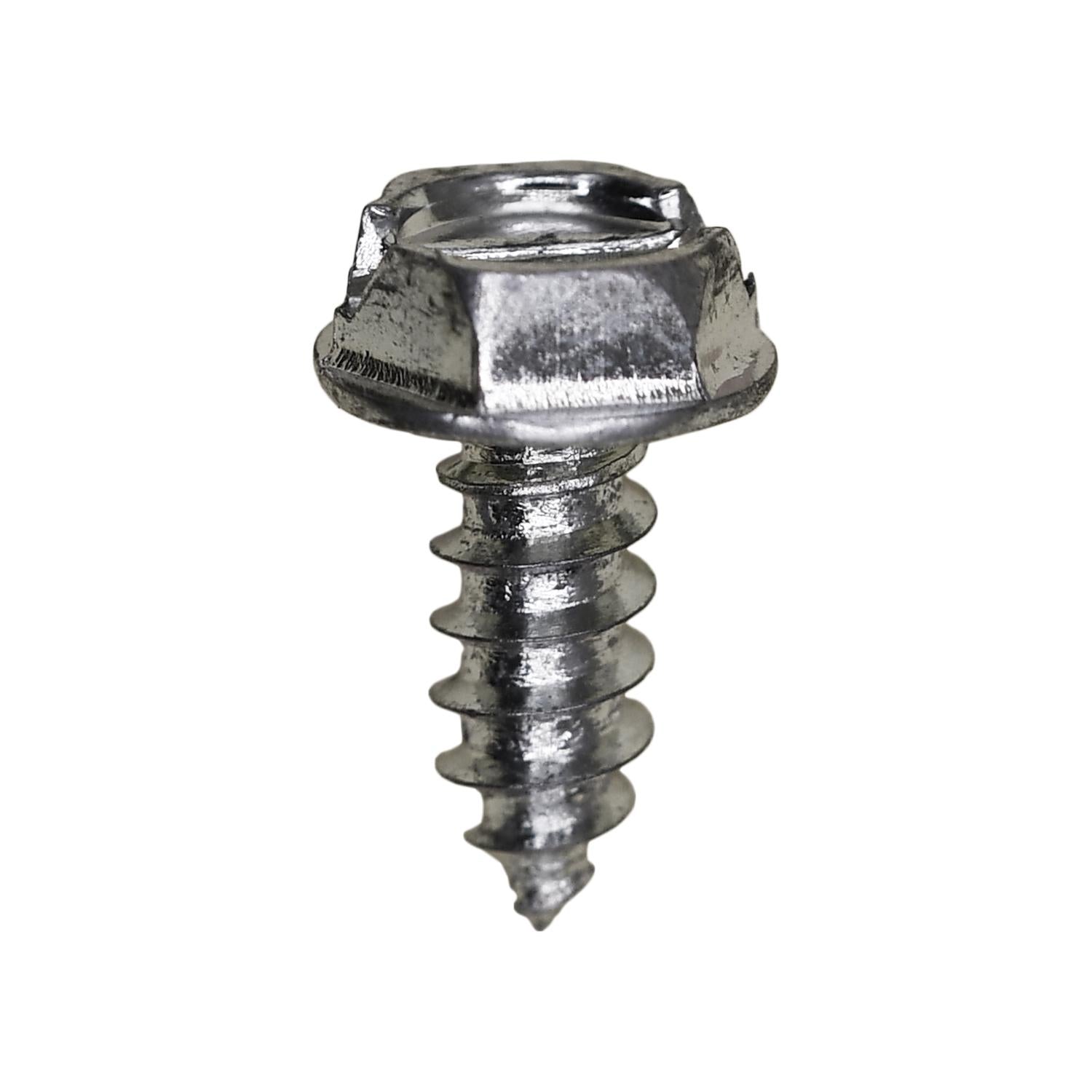 Auveco No. 3381 10 X 1/2" Slotted Hex Washer Head Tapping Screw Zinc, Quantity - 100