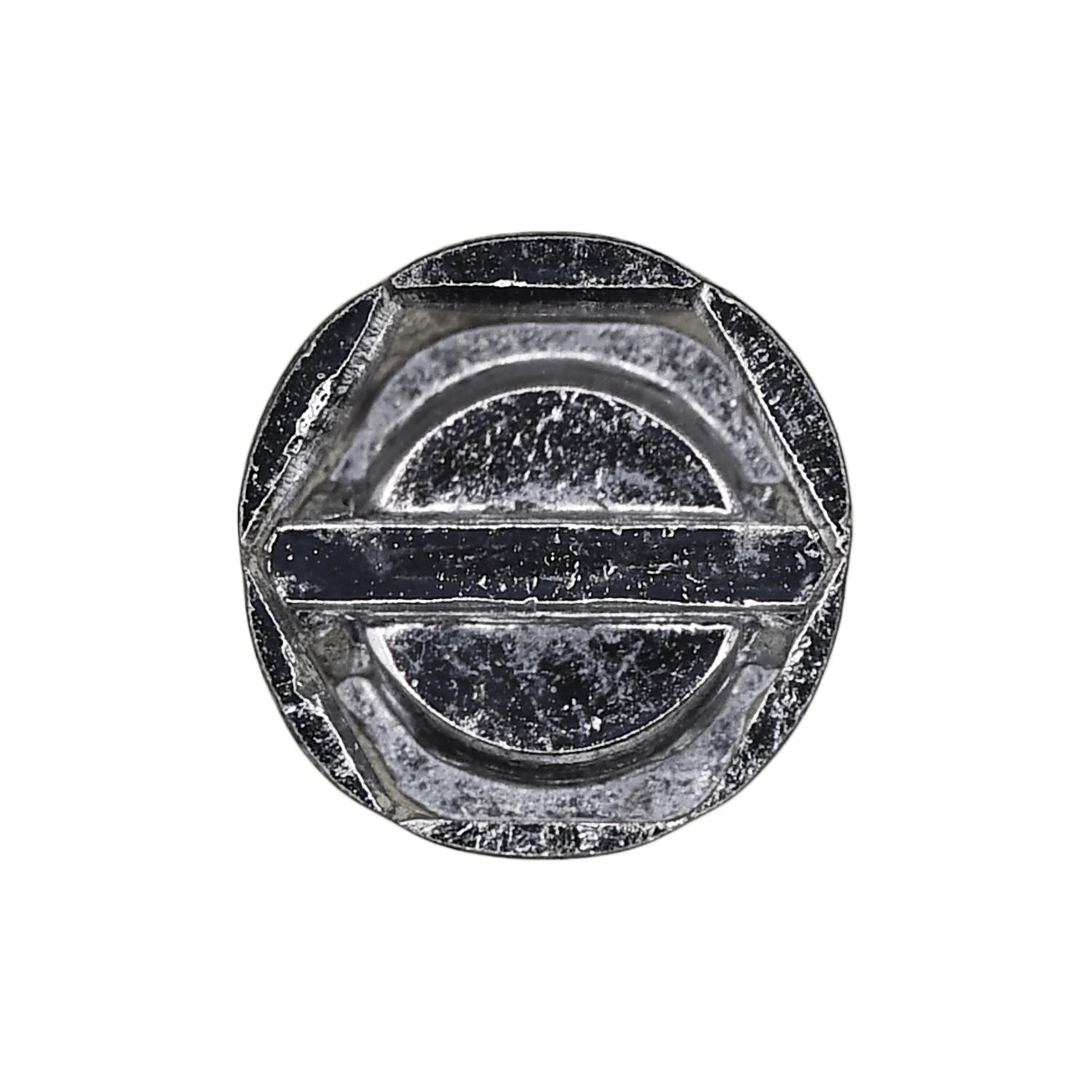 Auveco No. 3381 10 X 1/2" Slotted Hex Washer Head Tapping Screw Zinc, Quantity - 100