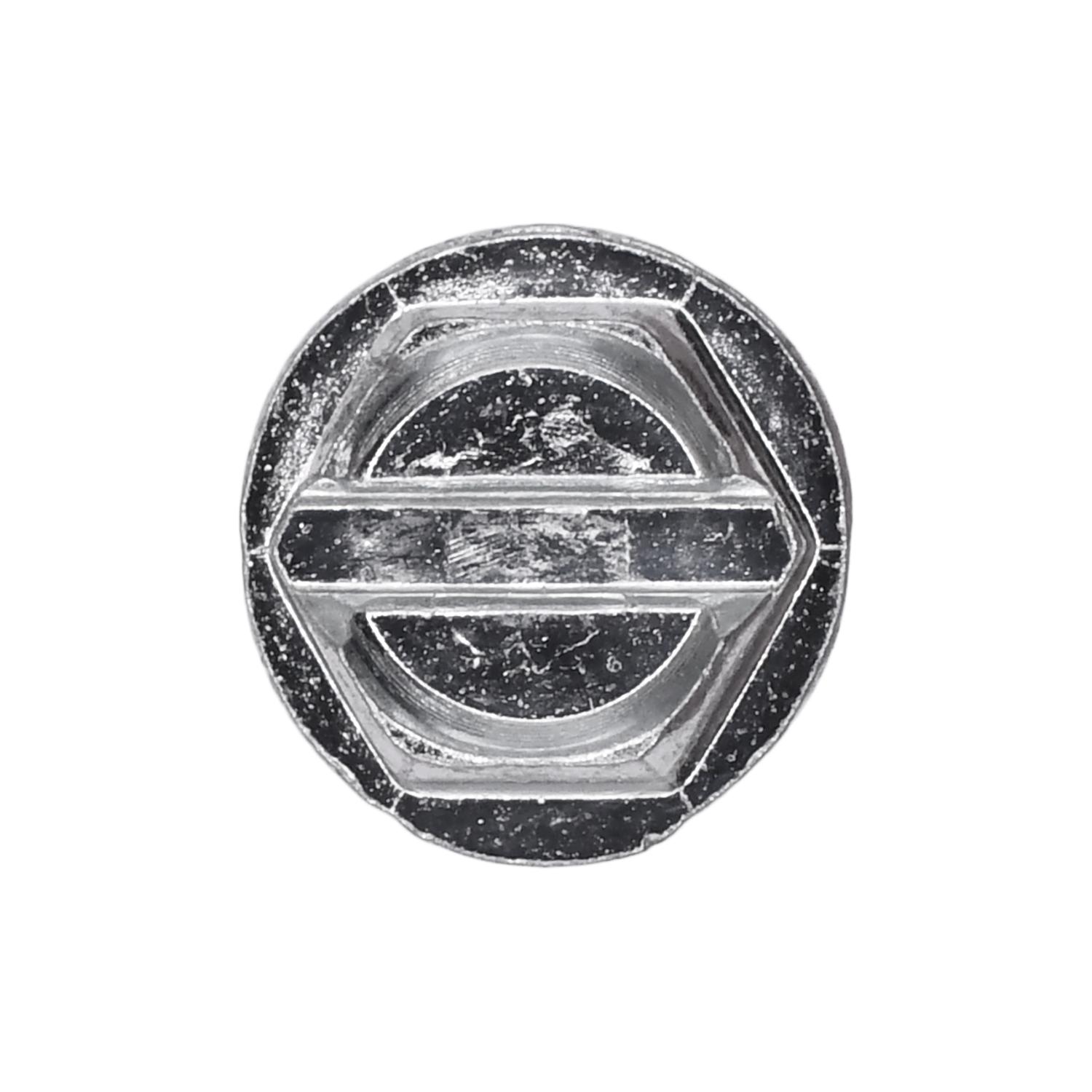 Auveco No. 3388 12 X 1/2" Slotted Hex Washer Head Tapping Screw Zinc, Quantity - 100