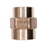 Auveco No. 339 Brass Reducing Coupling 1/2" Thread A 3/8" Thread B, Quantity - 5