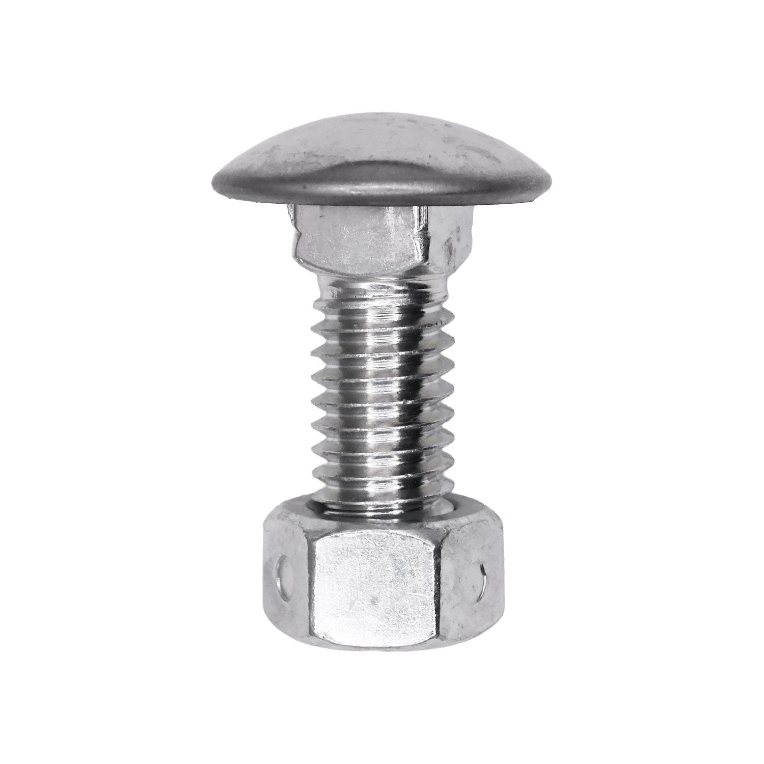 Auveco No. 3433 Bumper Bolt & Lock Nut 3/8"-16 X 1, Quantity - 25