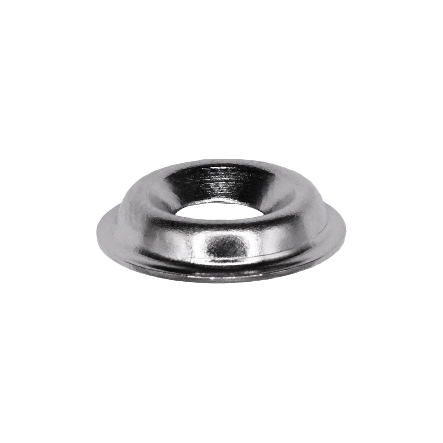 Auveco # 3469 #6 Flanged Countersunk Washer Nickel/Brass. Qty 100.