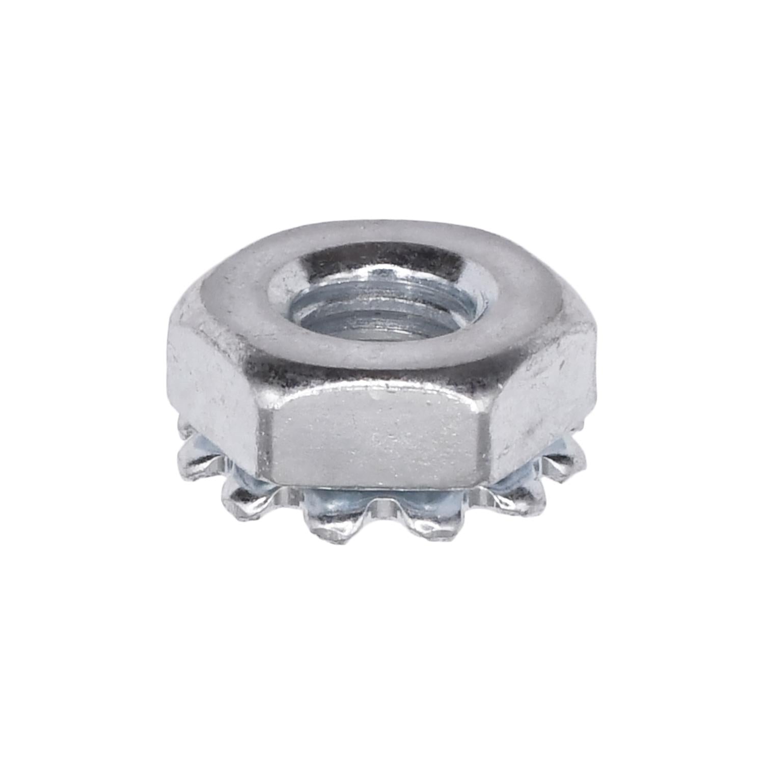 Auveco No. 3495 10-32 Hex Keps Nuts Zinc, Quantity - 100