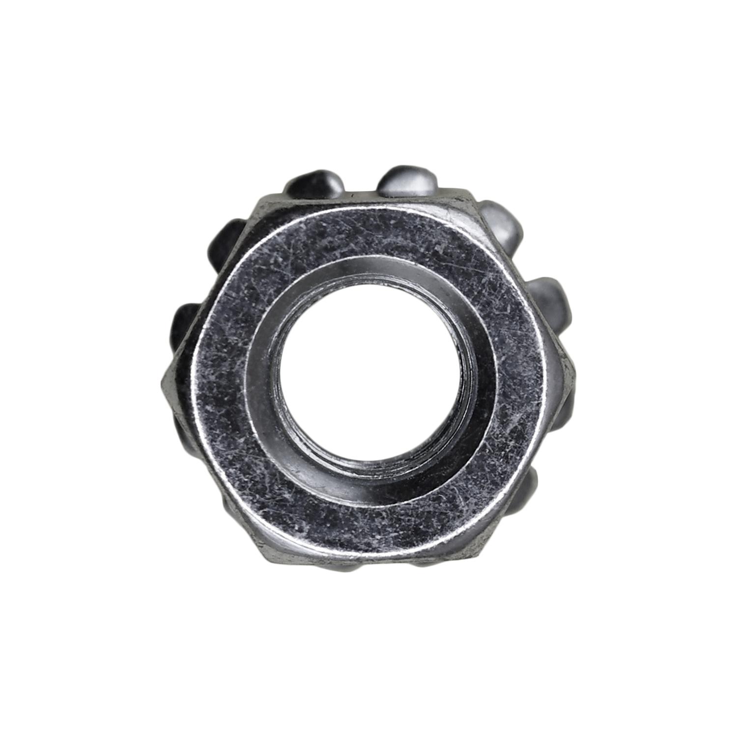 Auveco No. 3497 1/4"-28 Hex Keps Nuts Zinc, Quantity - 100