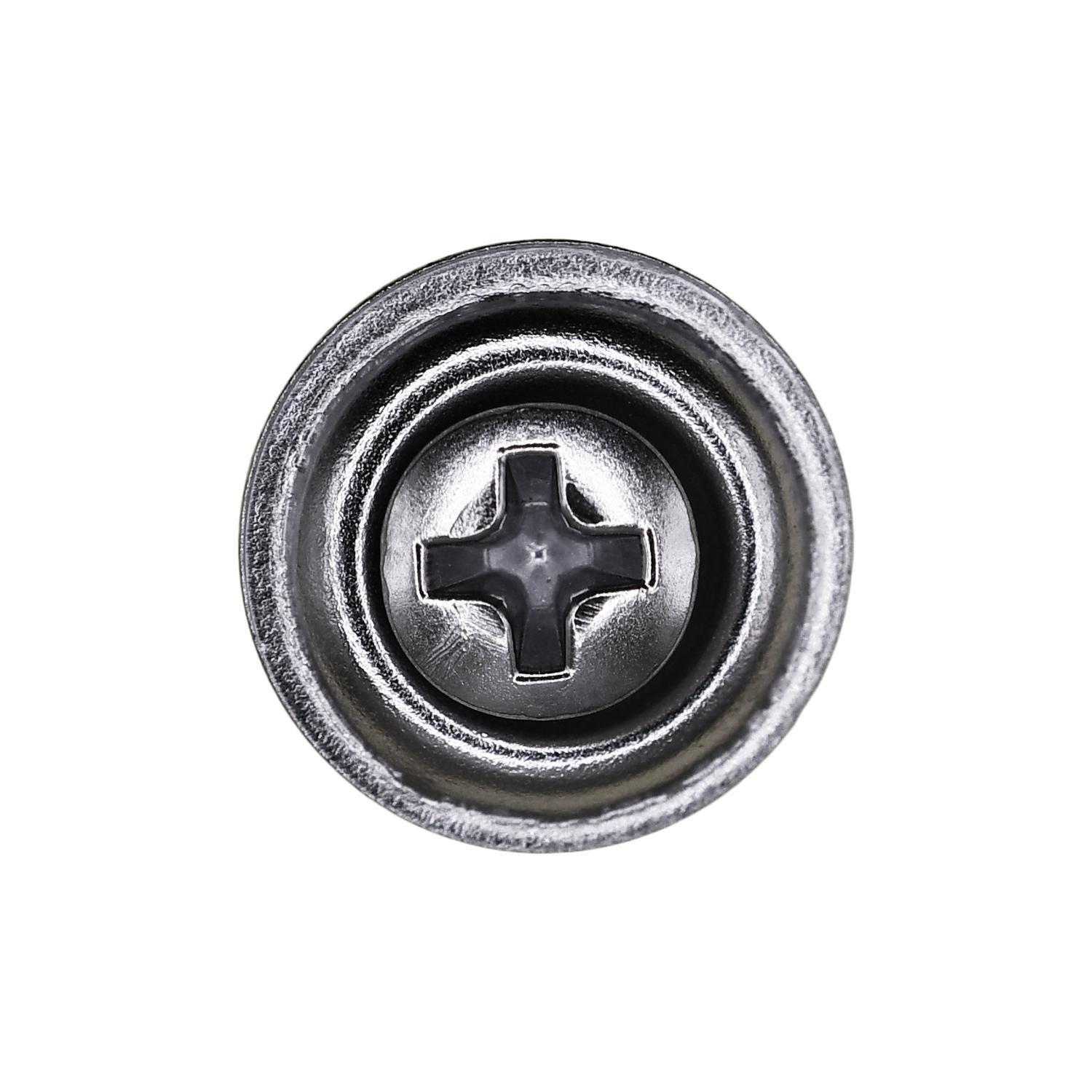 Auveco No. 3539 6 X 1" Phillips Oval SEMS Cntrsnk Washer Tapping Screw, Quantity - 100