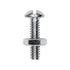 Auveco # 3712 Round Head Stove Bolt With Hex Nut 3/16" X 3/4". Qty 100.