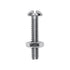 Auveco # 3713 Round Head Stove Bolt With Hex Nut 3/16" X 1". Qty 100.