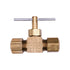 Auveco No. 385 Brass Compression Line 1/4" Tube Size, Quantity - 3