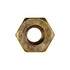 Auveco # 3868 Hex Machine Screw Nut Brass 10-24 Threads 3/8" Hex. Qty 100.