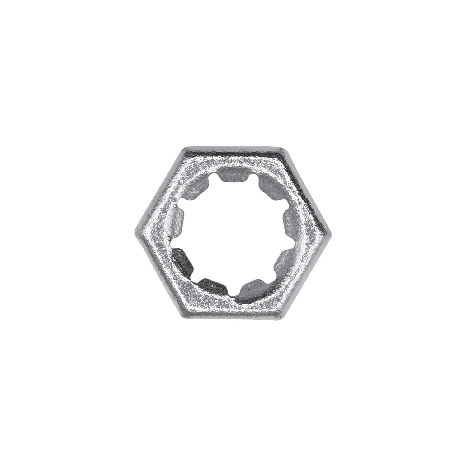 Auveco No. 3975 Hex Palnut 3/8"-24 Thread 9/16" Hex Zinc, Quantity - 100