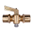 Auveco # 401 Brass Ground Plug Shutoff Valve Cock 1/4" Pipe. Qty 3.