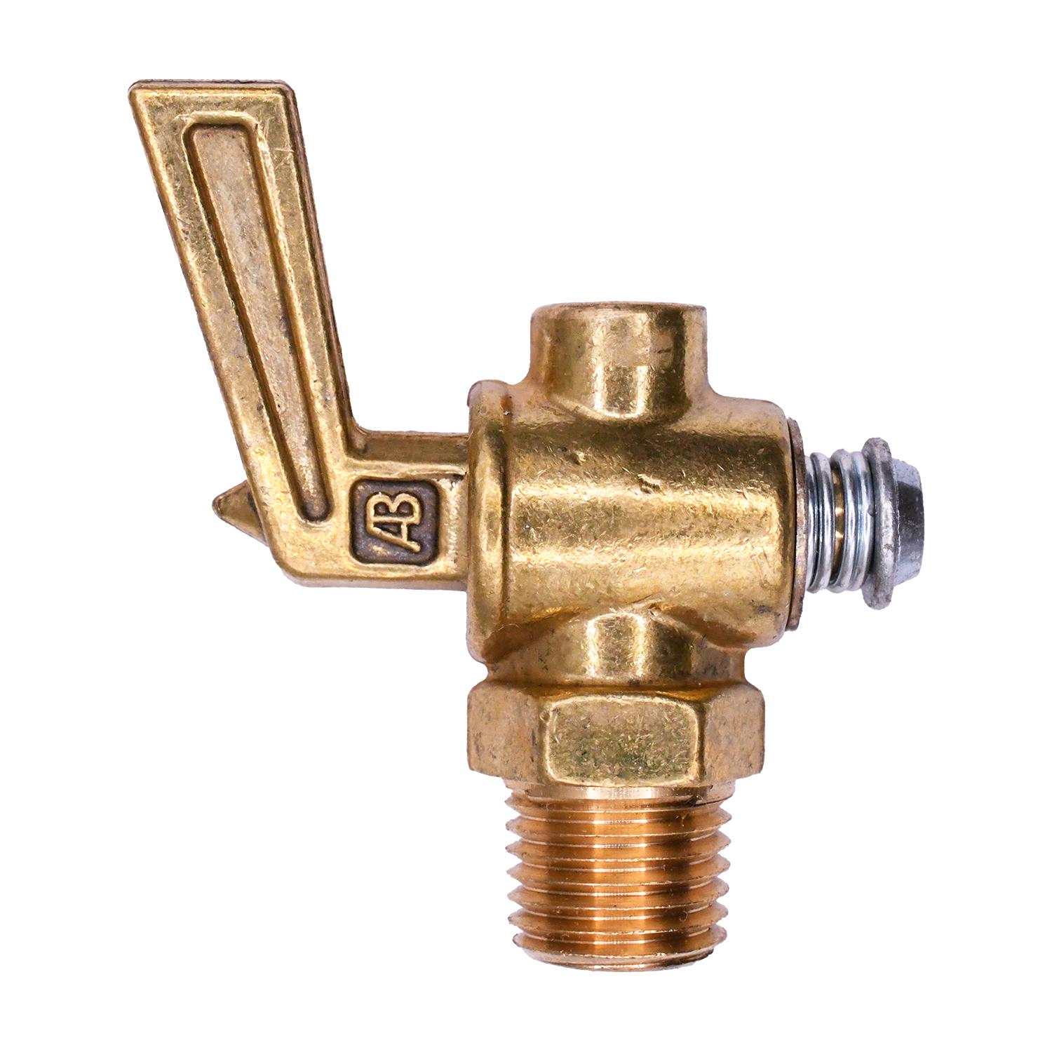 Auveco # 406 Brass Ground Plug Drain Cock 1/4" Pipe. Qty 5.