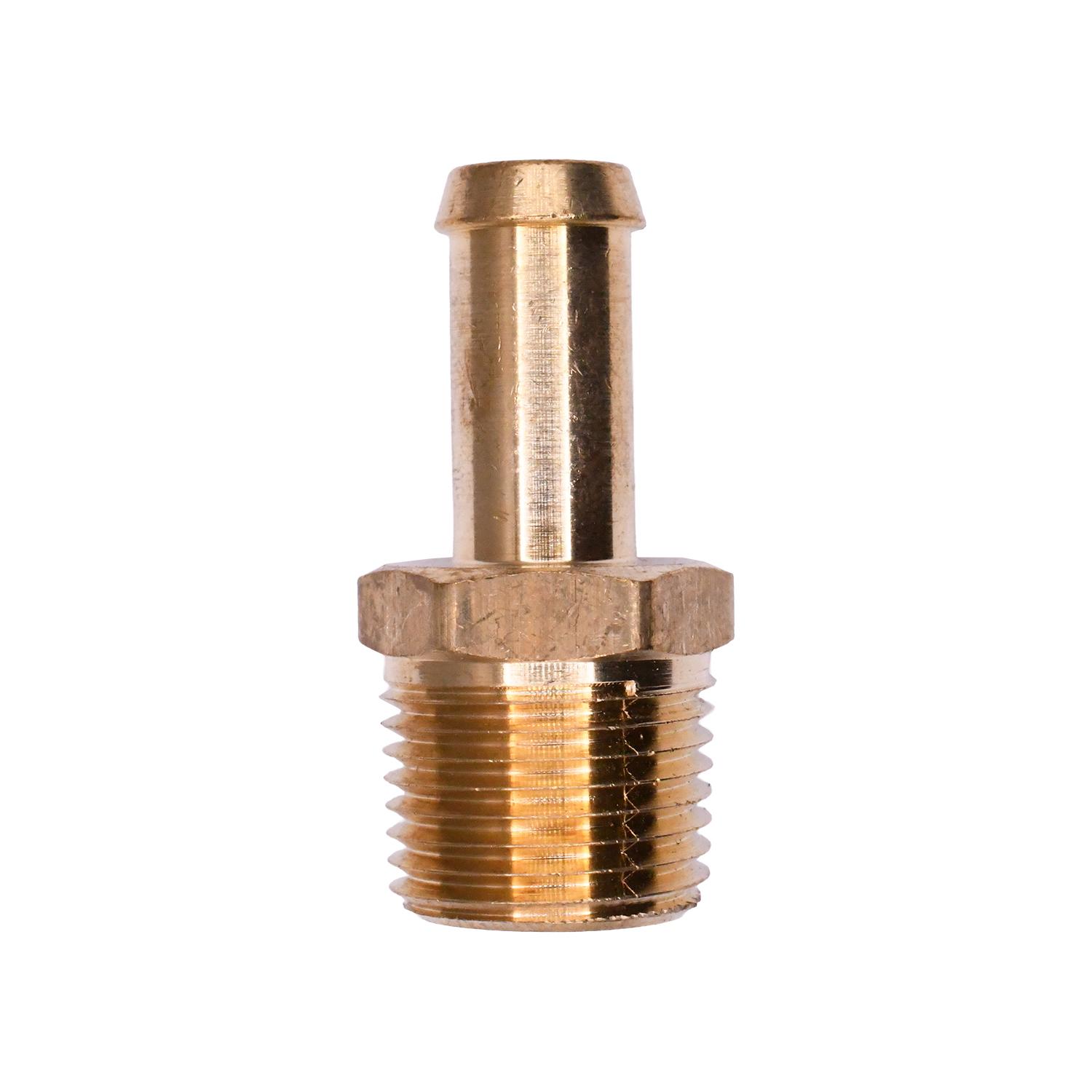 Auveco No. 413 Hose Barb Tube To Male Pipe 3/8" Inside Diameter 3/8" Thread, Quantity - 5