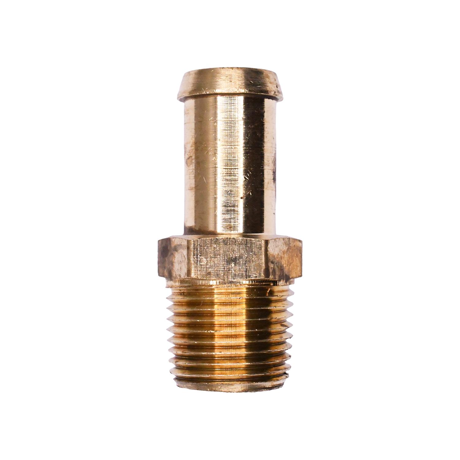 Auveco No. 415 Hose Barb Tube To Male Pipe 1/2" Inside Diameter 3/8" Thread, Quantity - 5