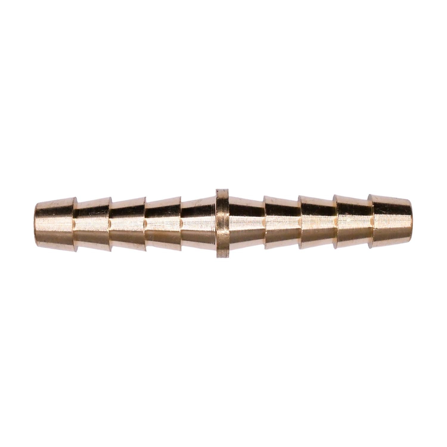 Auveco No. 420 Barbed Hose Coupler Brass 1/4" Inside Diameter, Quantity - 5