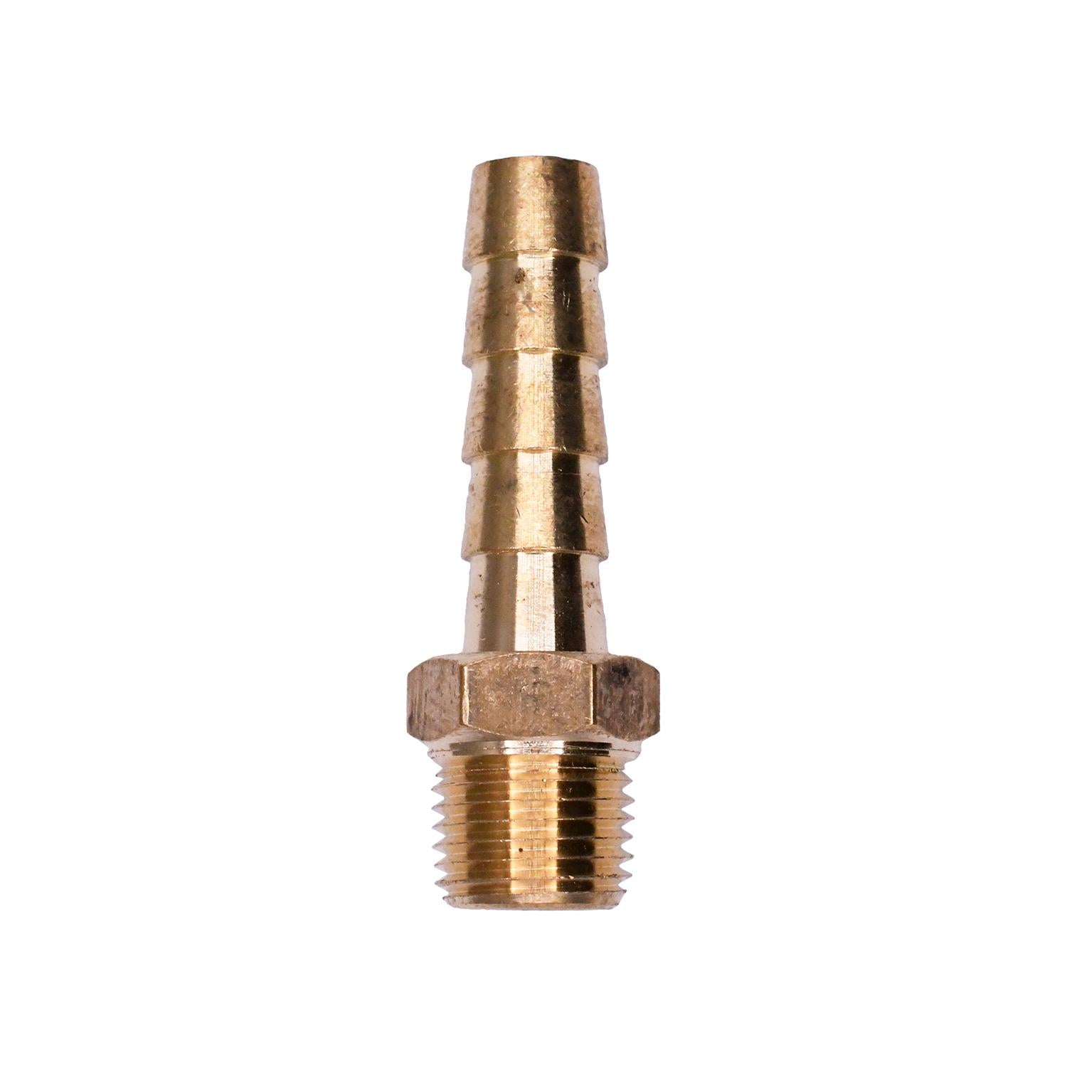 Auveco No. 425 Hose Barb To Taper Male Pipe 1/4" Inside Diameter 1/8" Thread, Quantity - 10