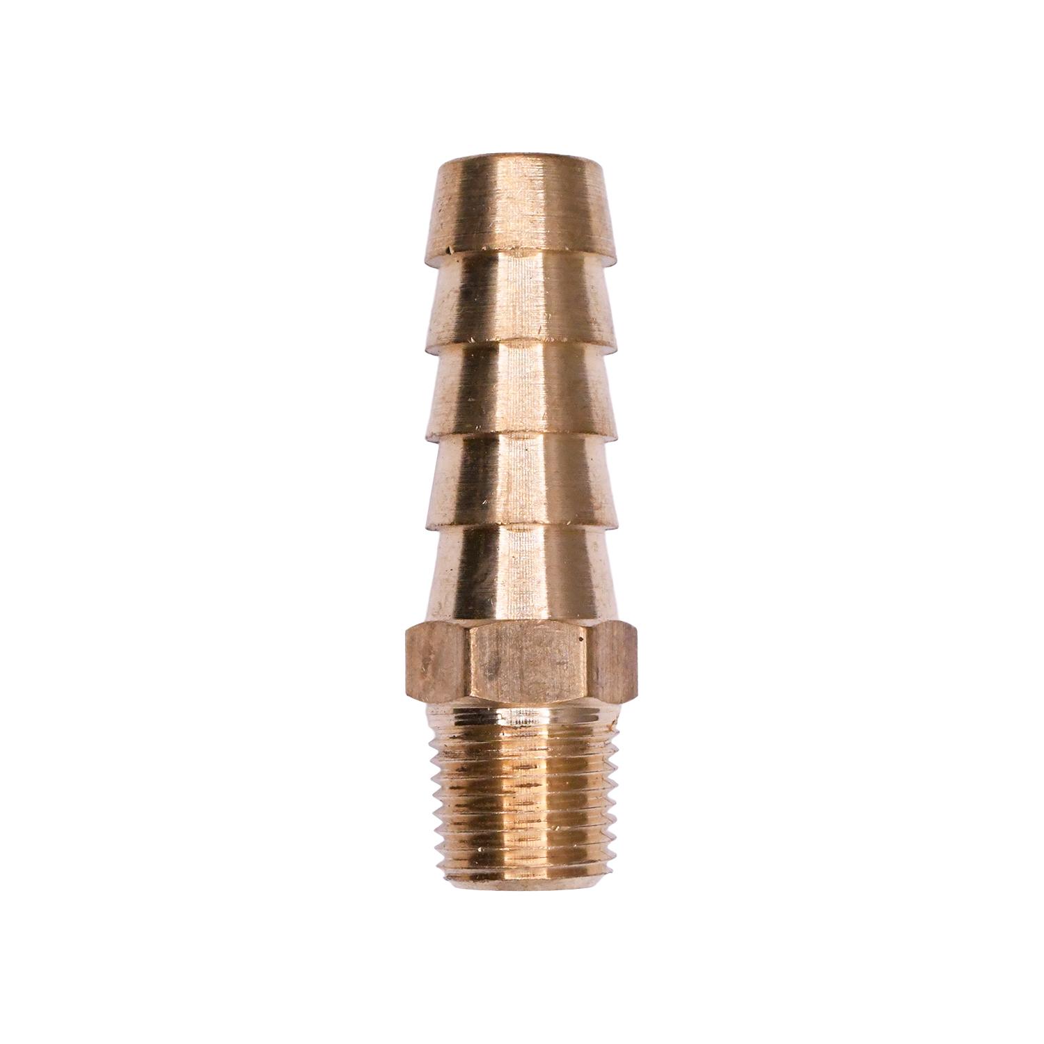 Auveco No. 430 Hose Barb To Taper Male Pipe 3/8" Inside Diameter 1/8" Thread, Quantity - 10