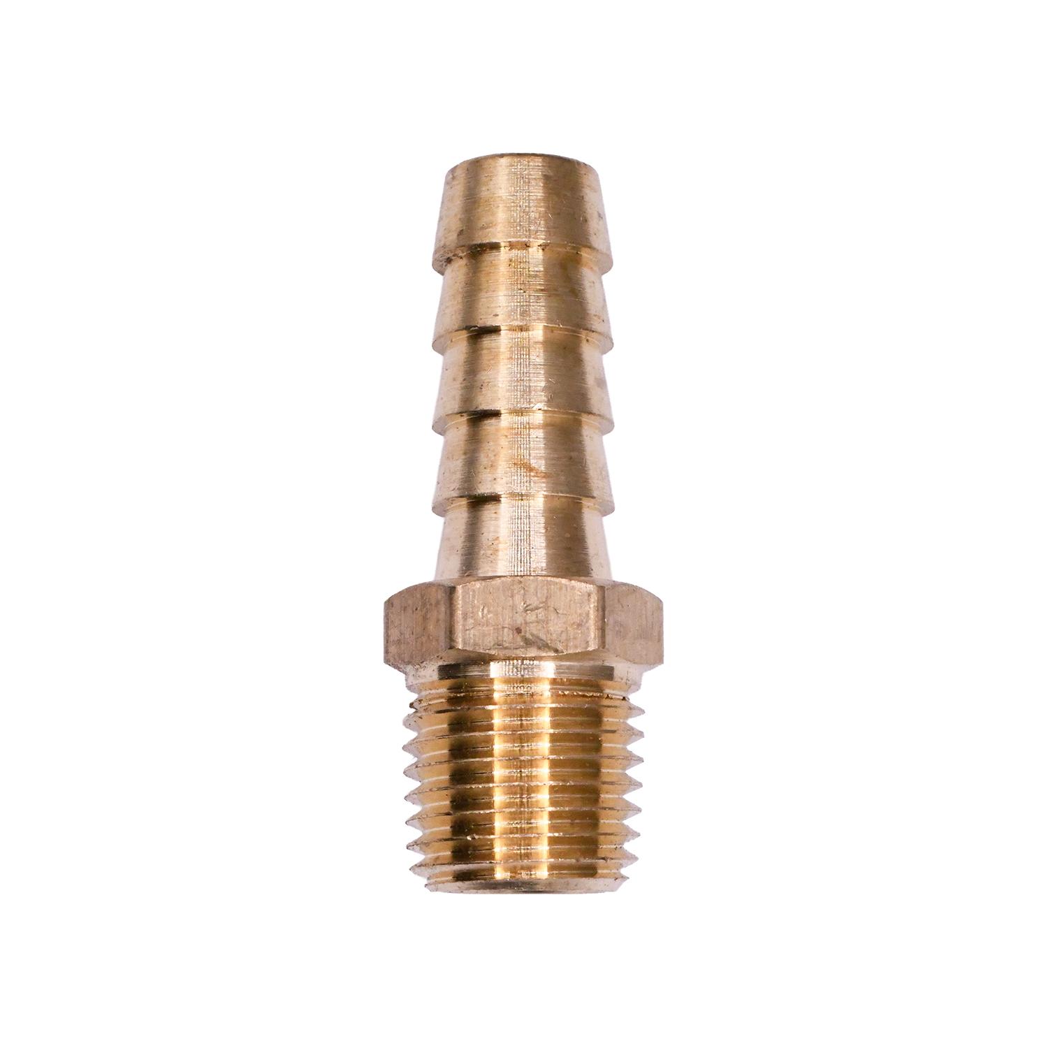 Auveco No. 431 Hose Barb To Taper Male Pipe 3/8" Inside Diameter 1/4" Thread, Quantity - 10