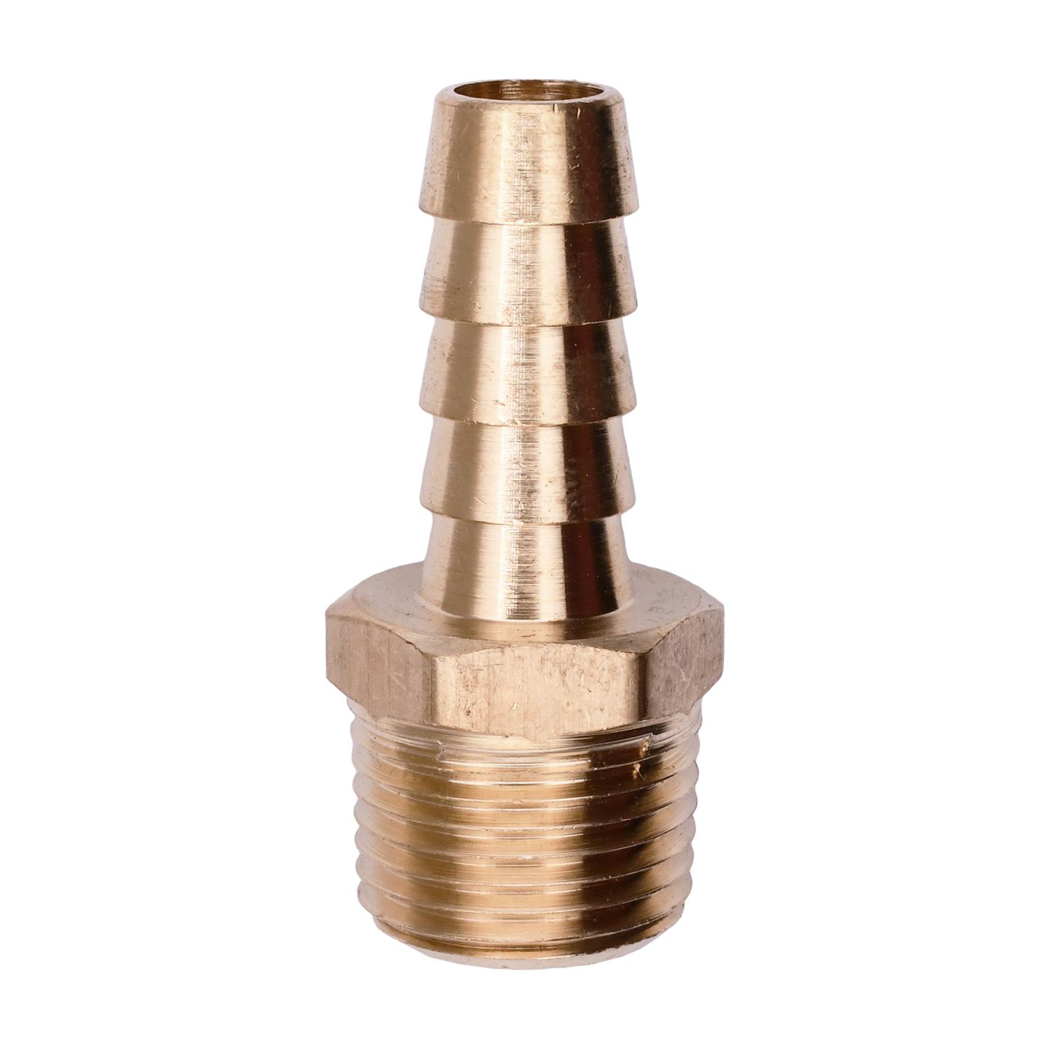 Auveco No. 432 Hose Barb To Taper Male Pipe 3/8" Inside Diameter 3/8" Thread, Quantity - 5