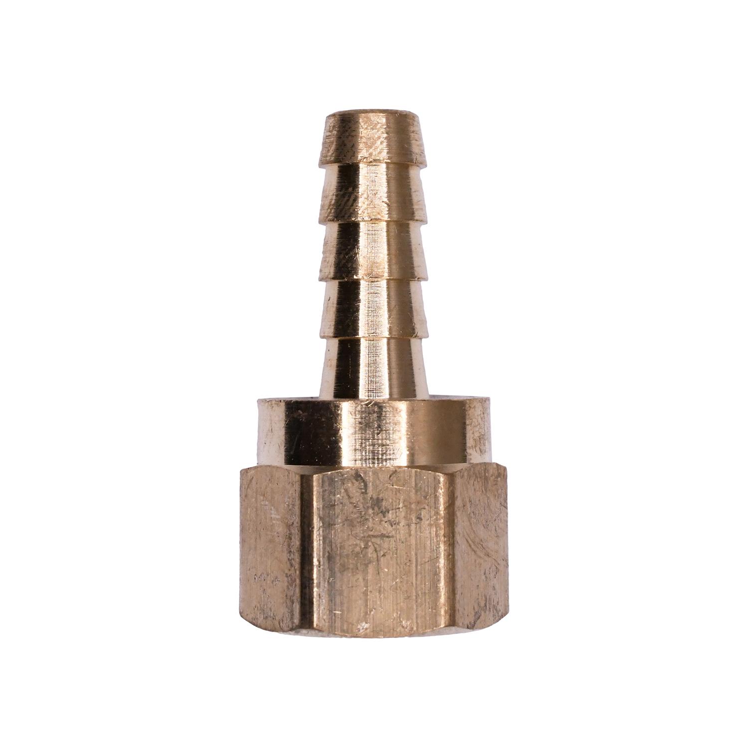 Auveco No. 437 Hose Barb To Taper Female Pipe 1/4" Inside Diameter 1/4" Thread, Quantity - 5