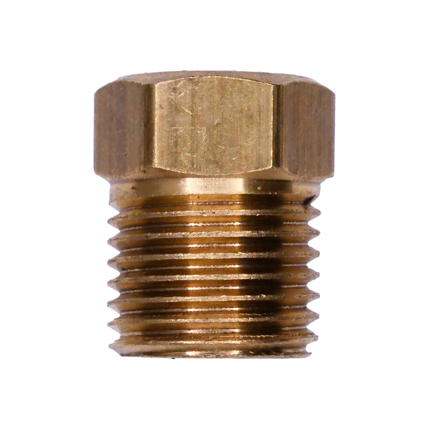 Auveco # 49 Brass Inverted Flare To Male Pipe Adapter 1/8". Qty 5.