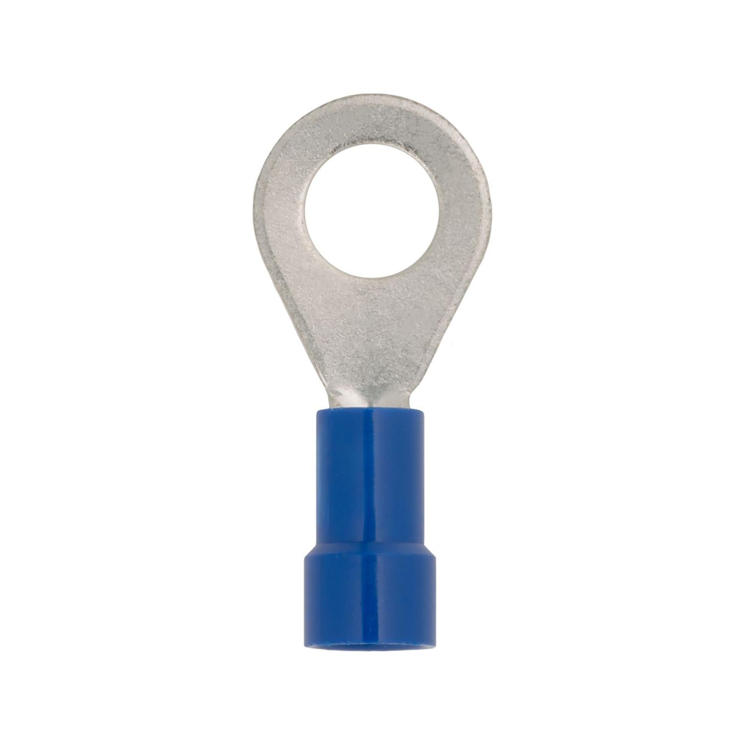 Auveco # 5027 Vinyl Insulator Ring Term 16-14 Gauge #12 Stud - Blue. Qty 100.