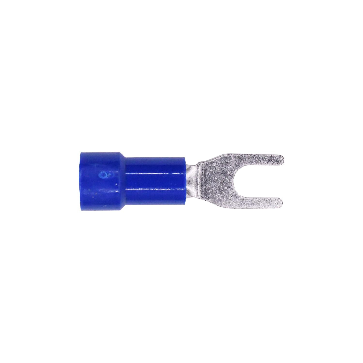 Auveco # 5035 Vinyl Insulator Spade Term 16-14 Gauge Number 4-6 Stud. Qty 100.