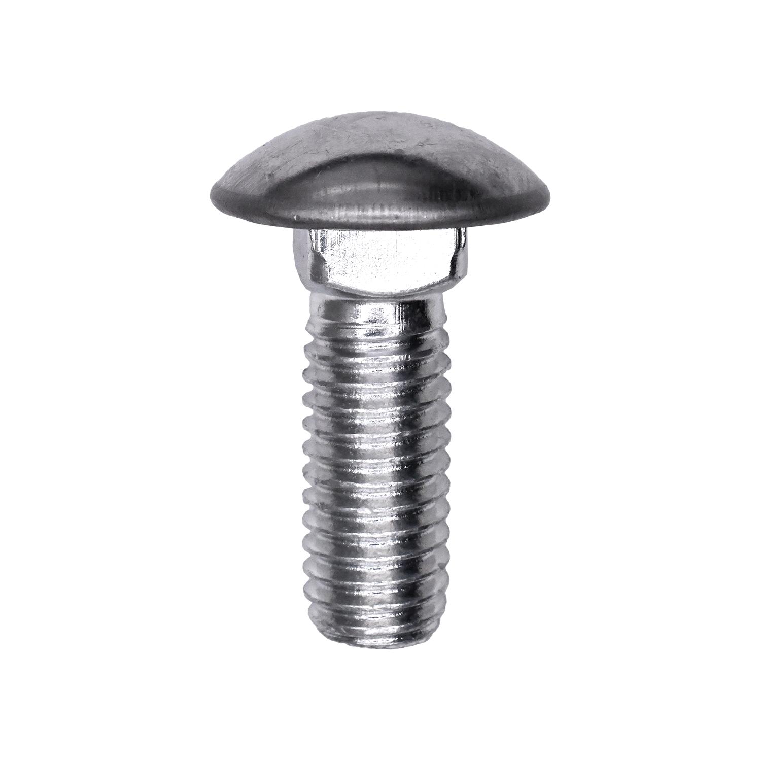 Auveco No. 5242 Bumper Bolt 7/16"-14 X 1-1/4" Ss Rd Cap Hd, Quantity - 25