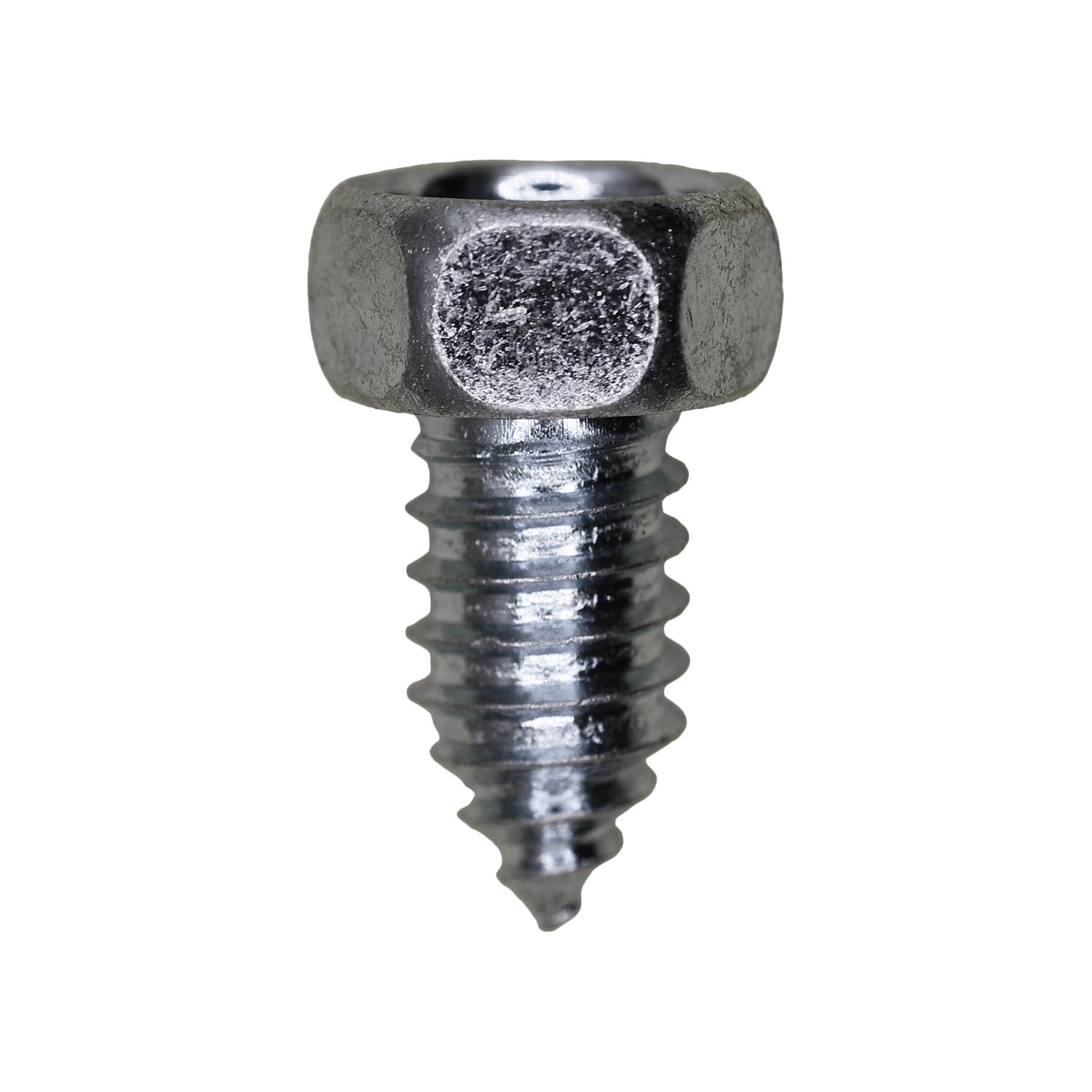 Auveco No. 5329 3/8" X 3/4" Indented Hex Head 9/16" Af Tapping Screw Zinc AB, Quantity - 50