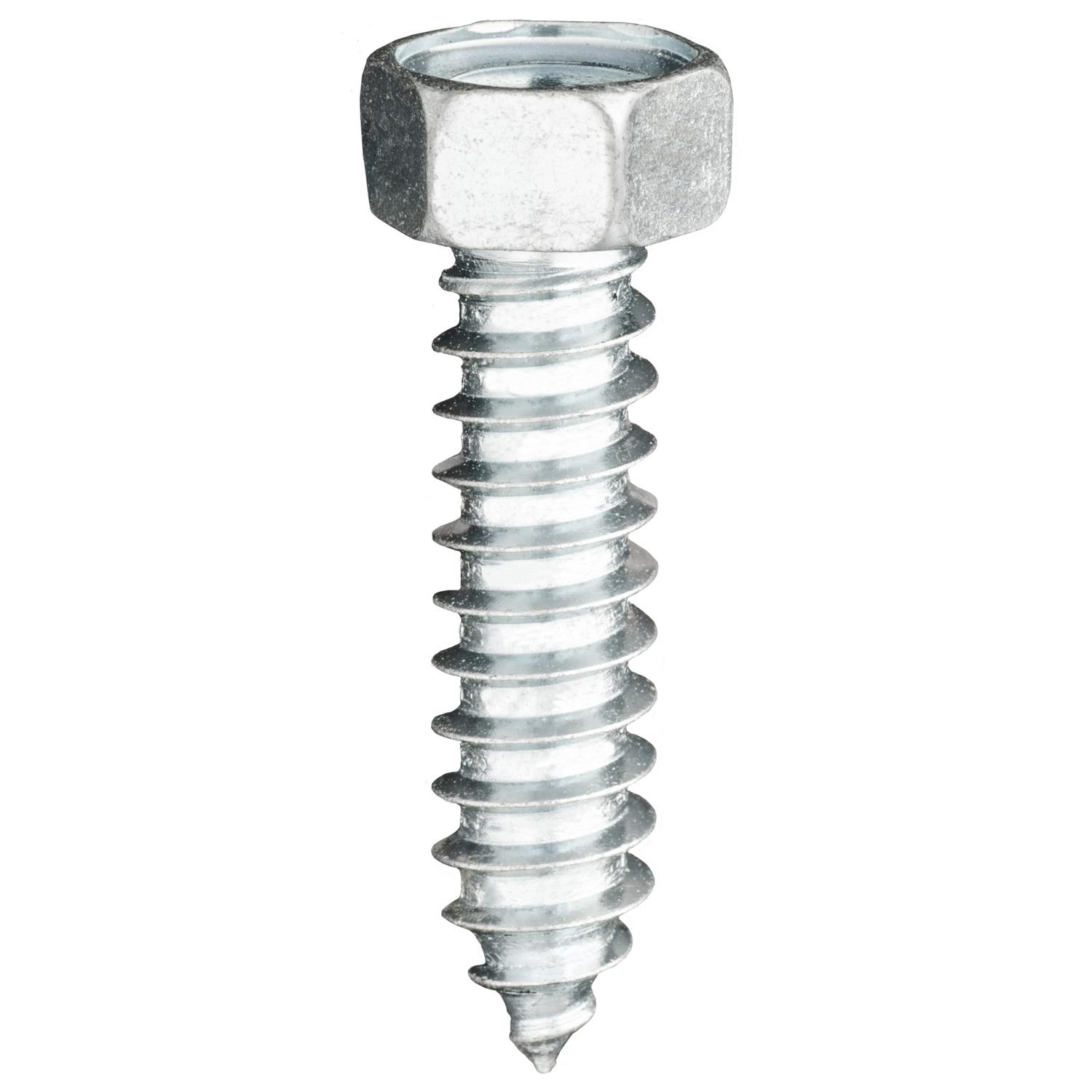 Auveco No. 5332 3/8" X 1-1/2" Indented Hex Head 9/16" Af Tapping Screw Zinc, Quantity - 50