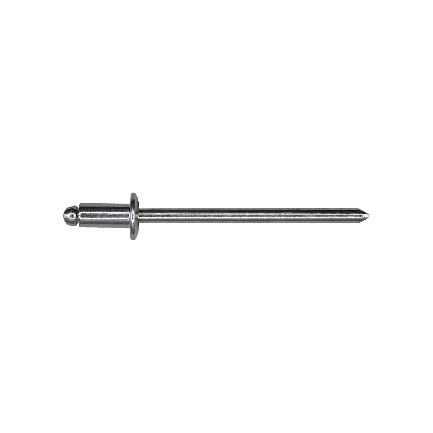Auveco 5748 Panel Blind Rivets Dome 1/4” Dia 1/8” Grip 1/16” - 1/8” Qty ...