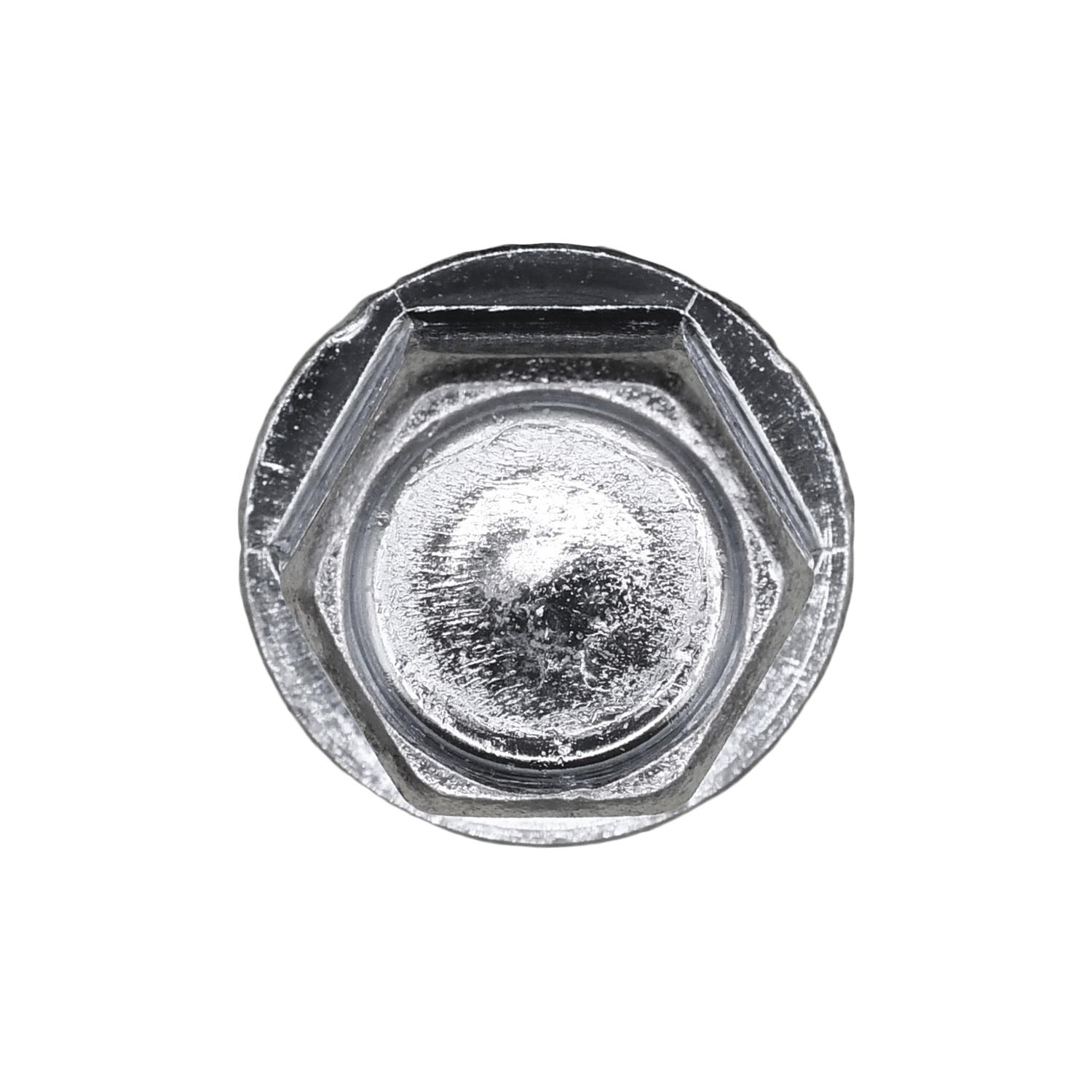 Auveco No. 5782 1/4"-20 X 1/2" Indented Hex Washer Head Type F Zinc, Quantity - 100