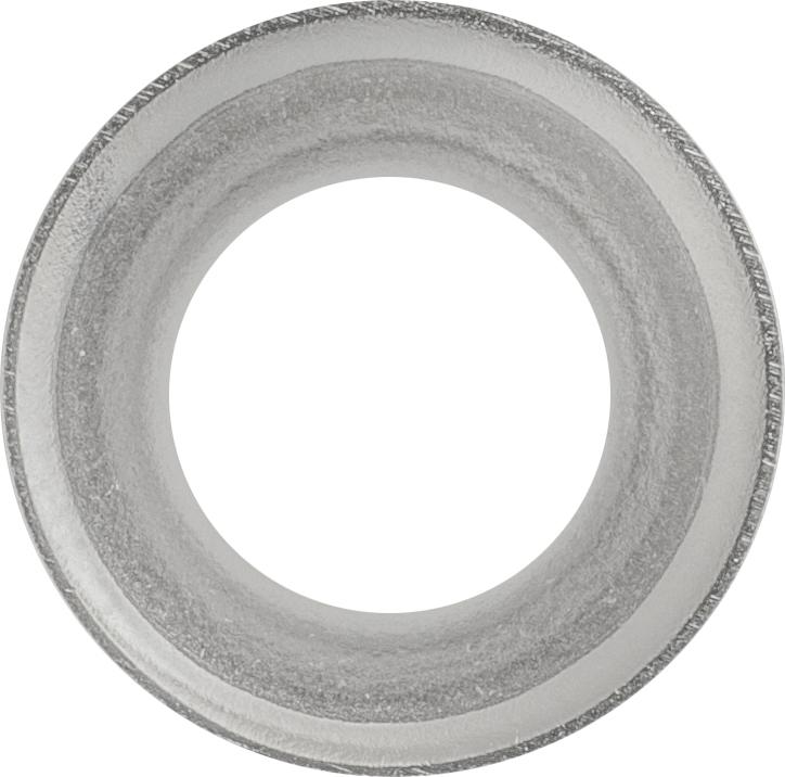 Auveco No. 604 Number 8 Flush Washer Nickel On Brass, Quantity - 100