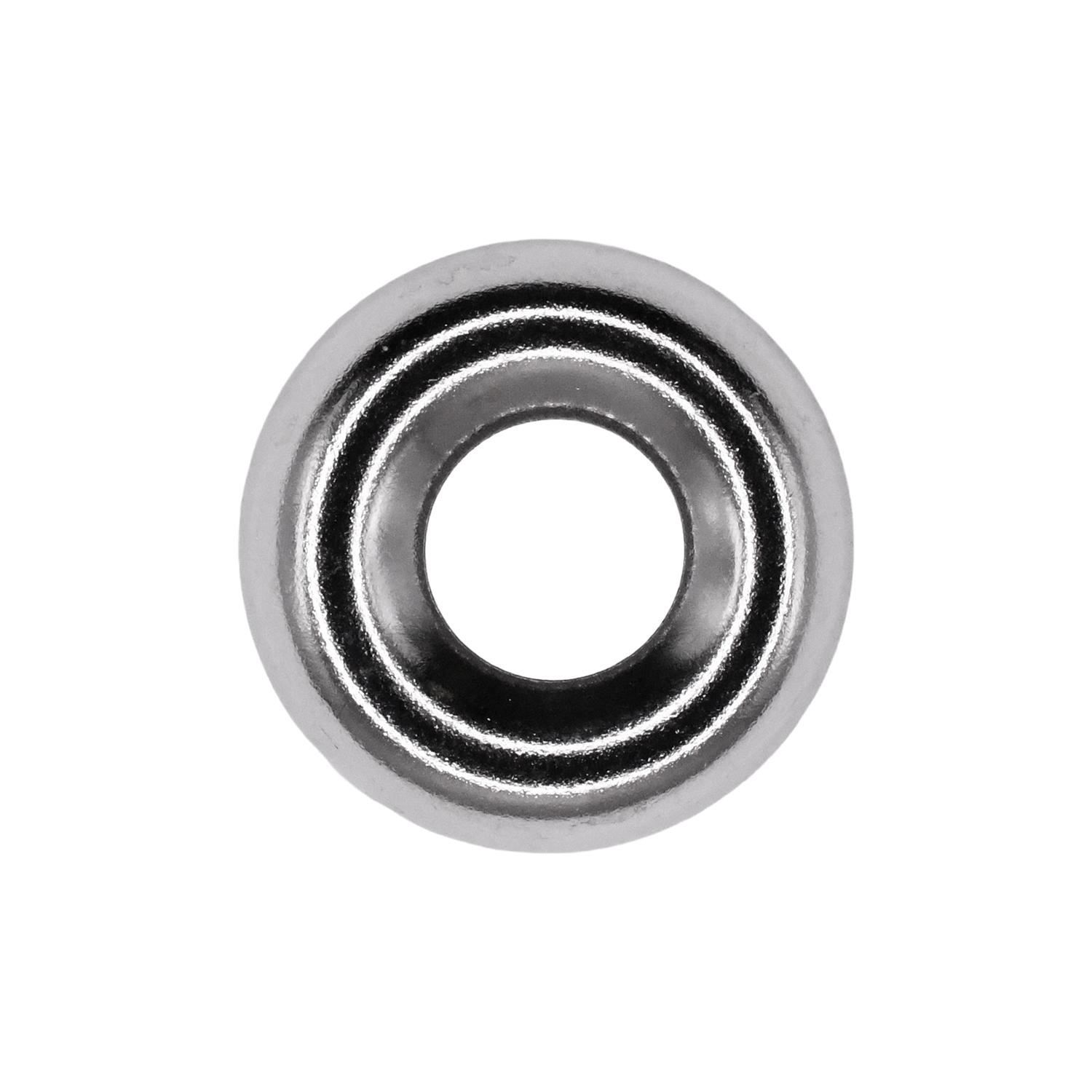Auveco No. 614 Number 6 Countersunk Washer Nickel On Brass, Quantity - 100
