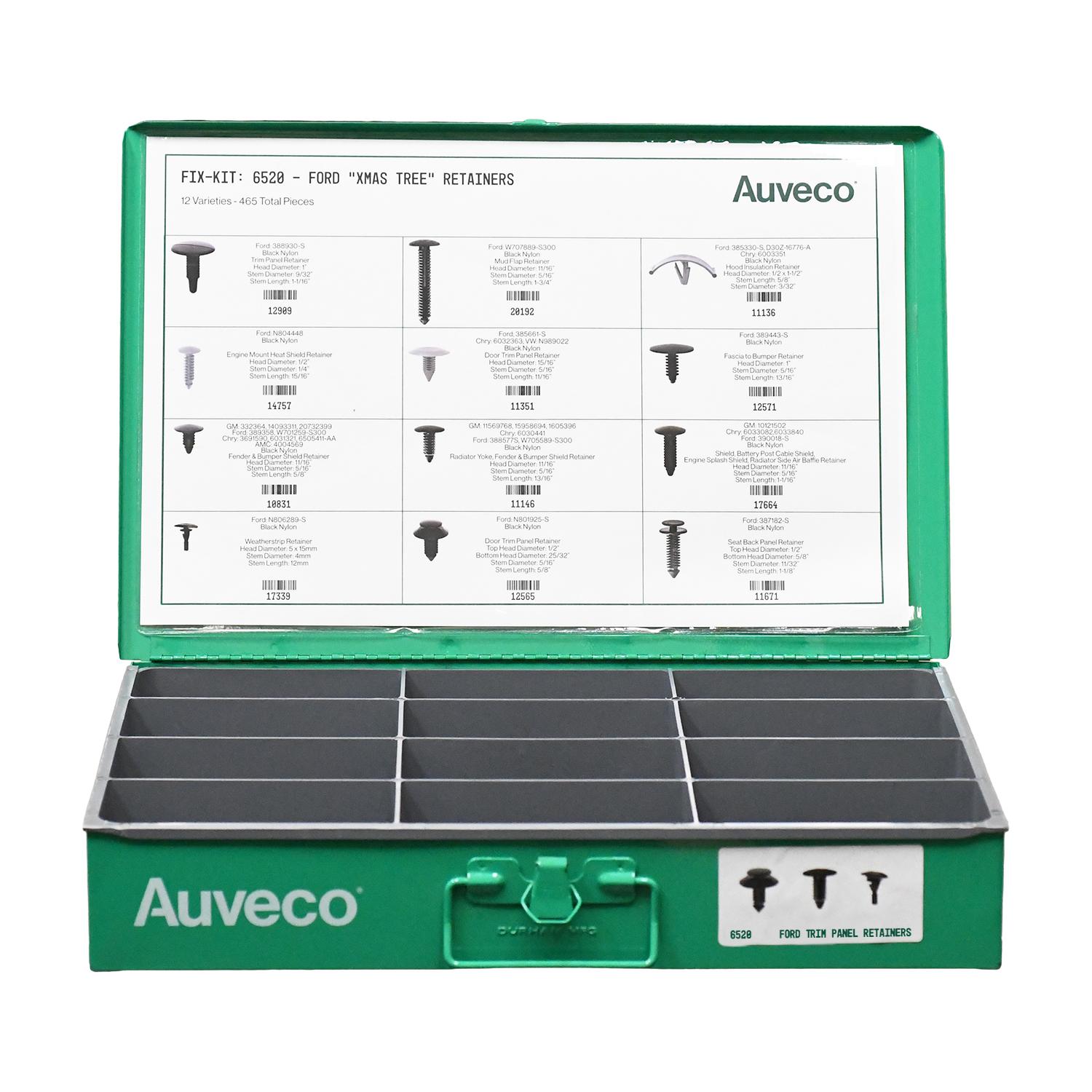 Auveco No. 6520 Ford Christmas Tree Retainer Kit, Quantity - 1 KIT