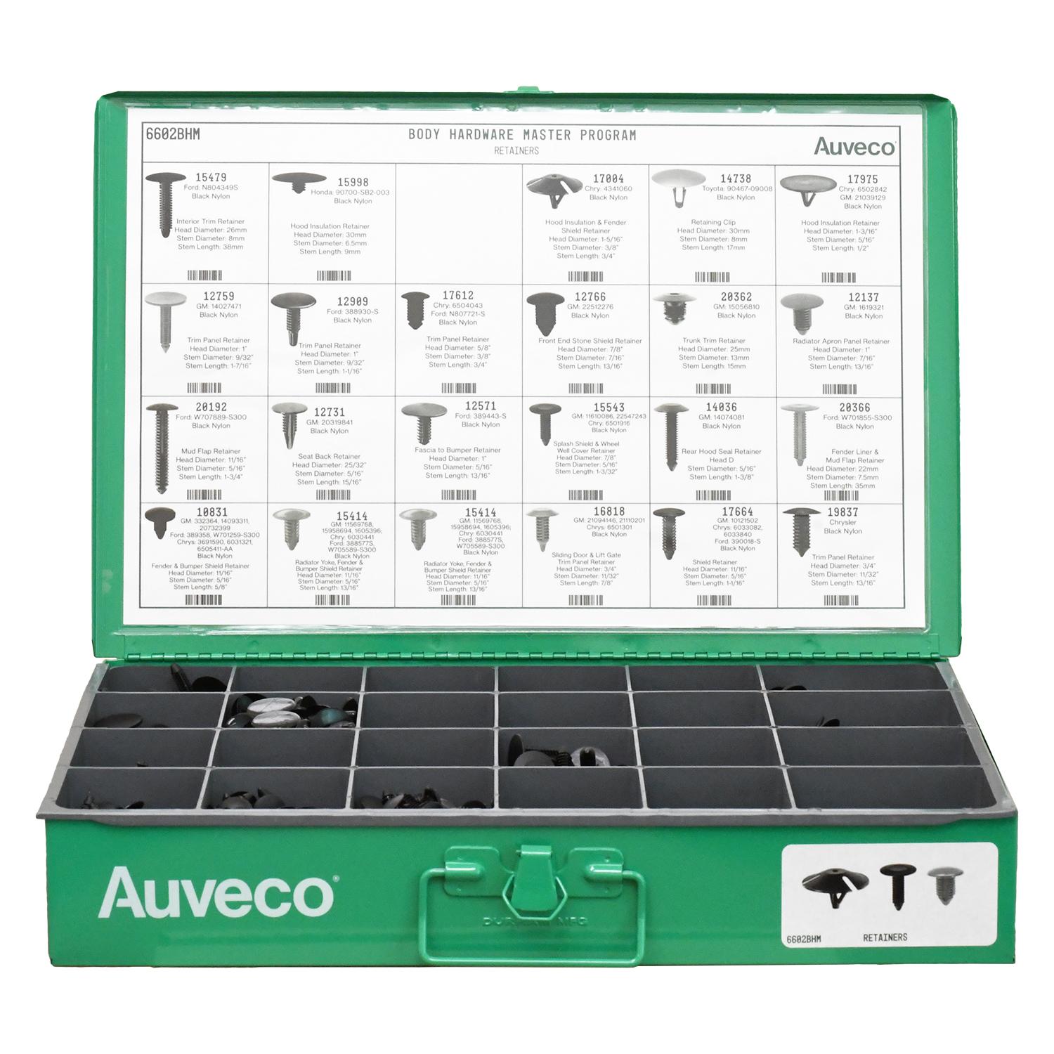 Auveco No. 6602BHM BHM Assortment Large Retainers, Quantity - 1 ASST