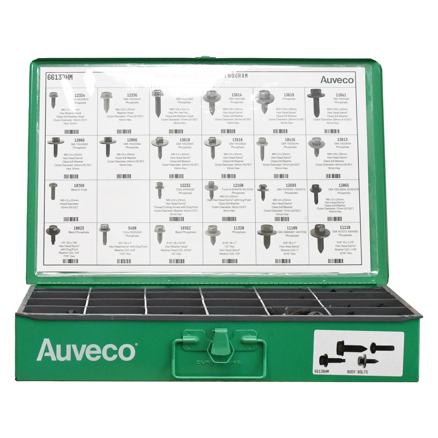 Auveco No. 6613BHM BHM Assortment Black Body Bolts, Quantity - 1 ASST