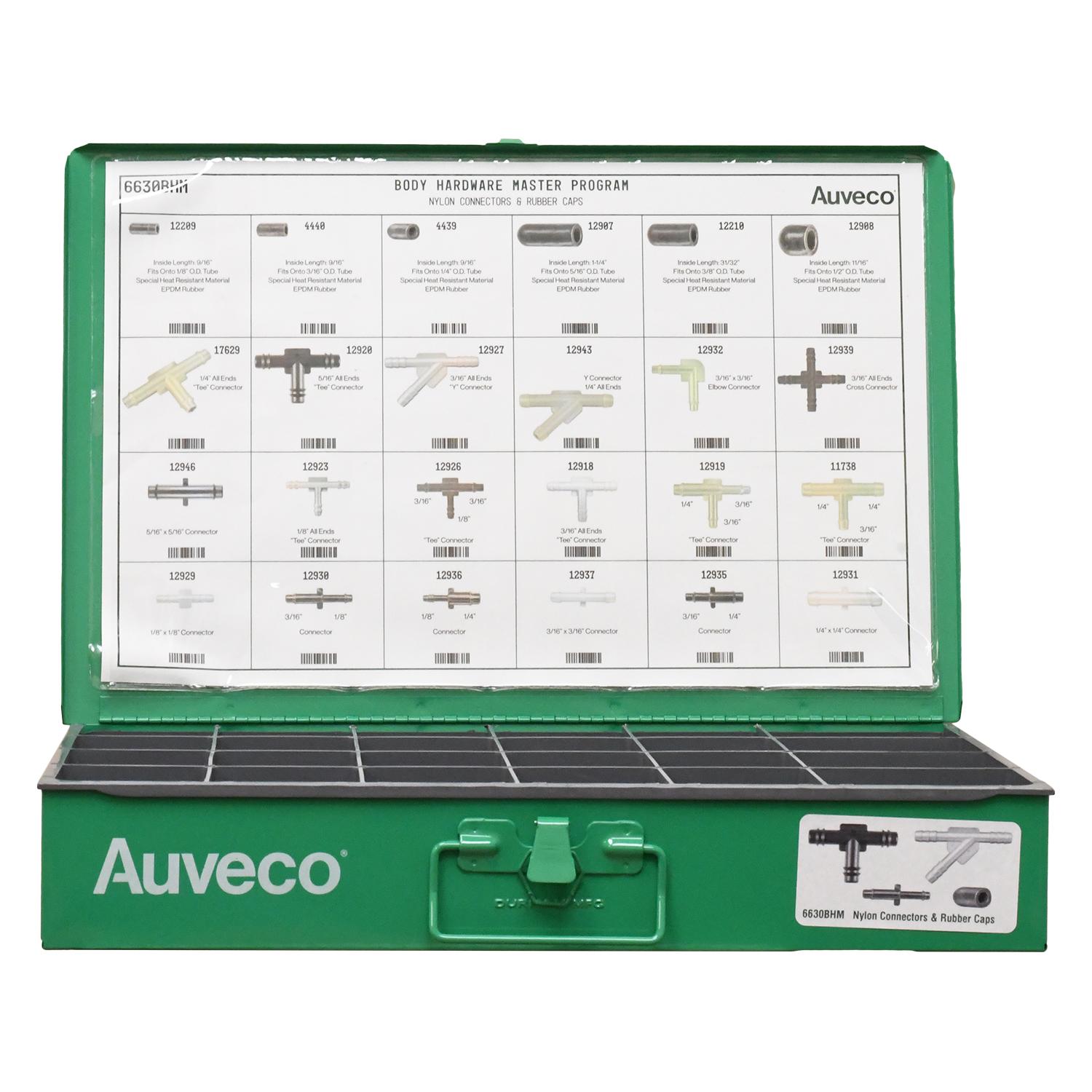 Auveco No. 6630BHM BHM Nylon Connectors And Rubber Caps, Quantity - 1 ASST