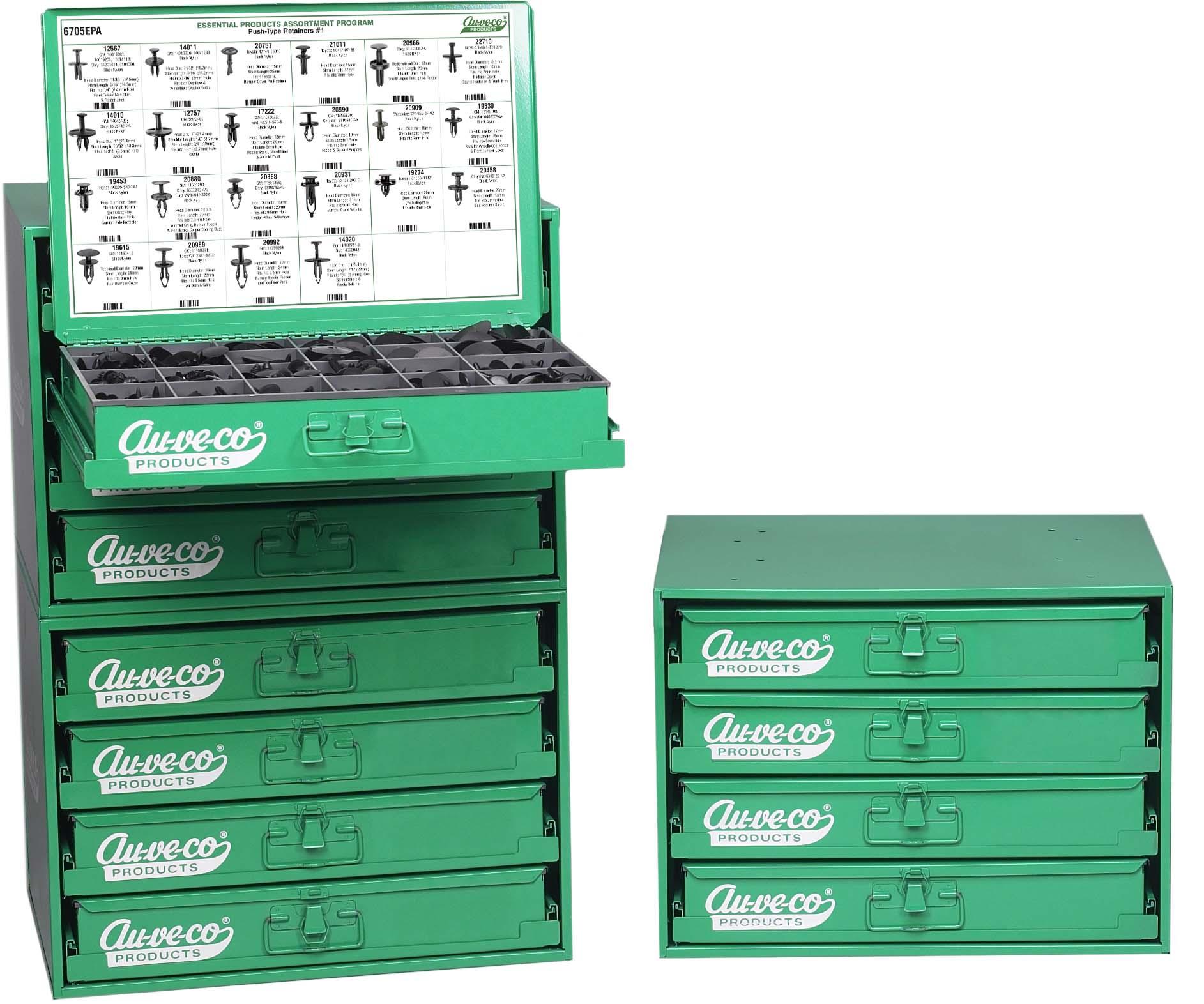 Auveco # 6700EPA Essential Product Assortment Program W/Free Cabinets. Qty 1.
