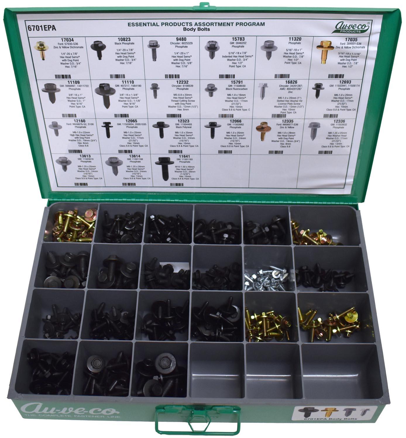 Auveco # 6701EPA Body Bolt Assortment. Qty 1.