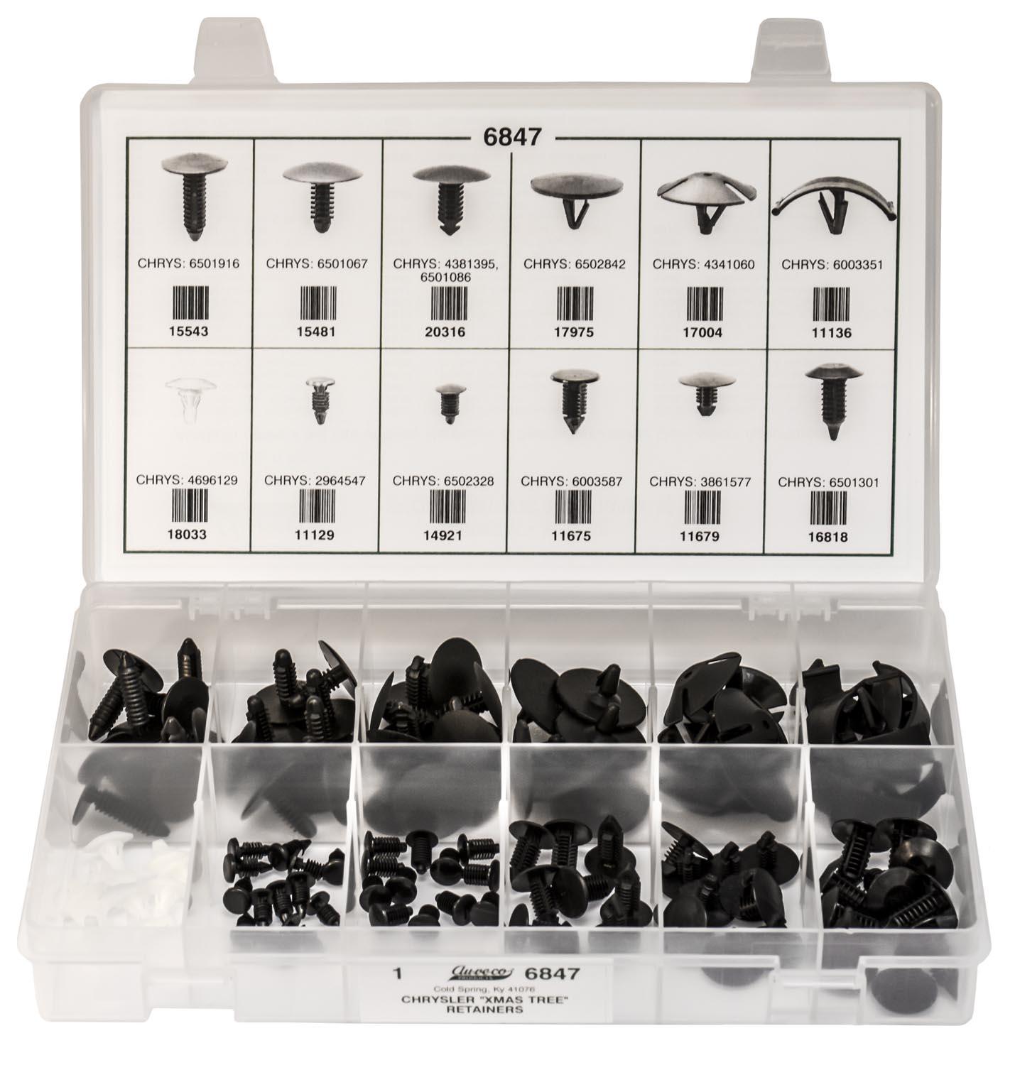 Auveco No. 6847 Chrysler Retainer Quik-Select Kit, Quantity - 1 KIT