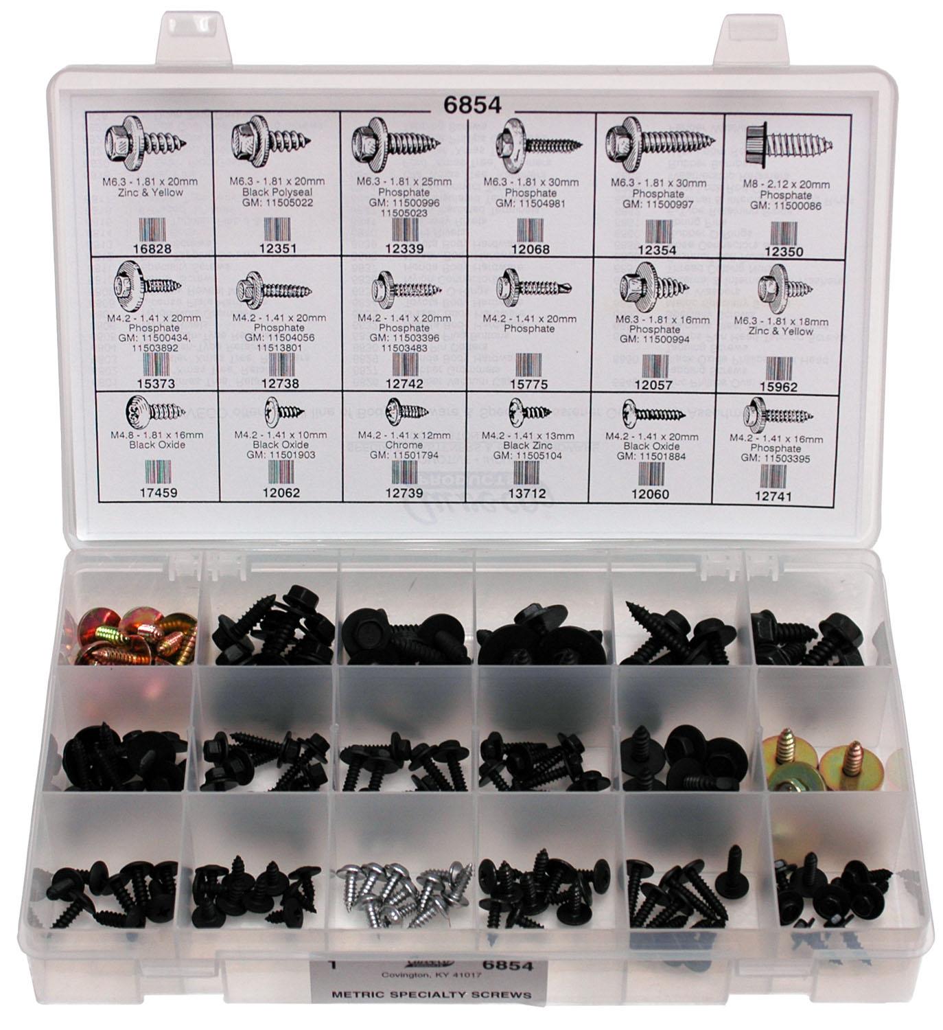 Auveco No. 6854 Metric Specialty Screw Quik-Select Kit, Quantity - 1 KIT