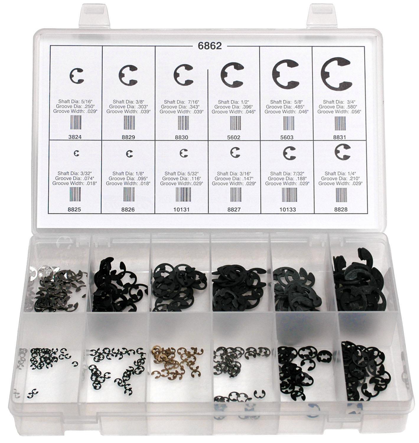 Auveco No. 6862 E-Type Retaining Ring Quik-Select Kit, Quantity - 1 KIT