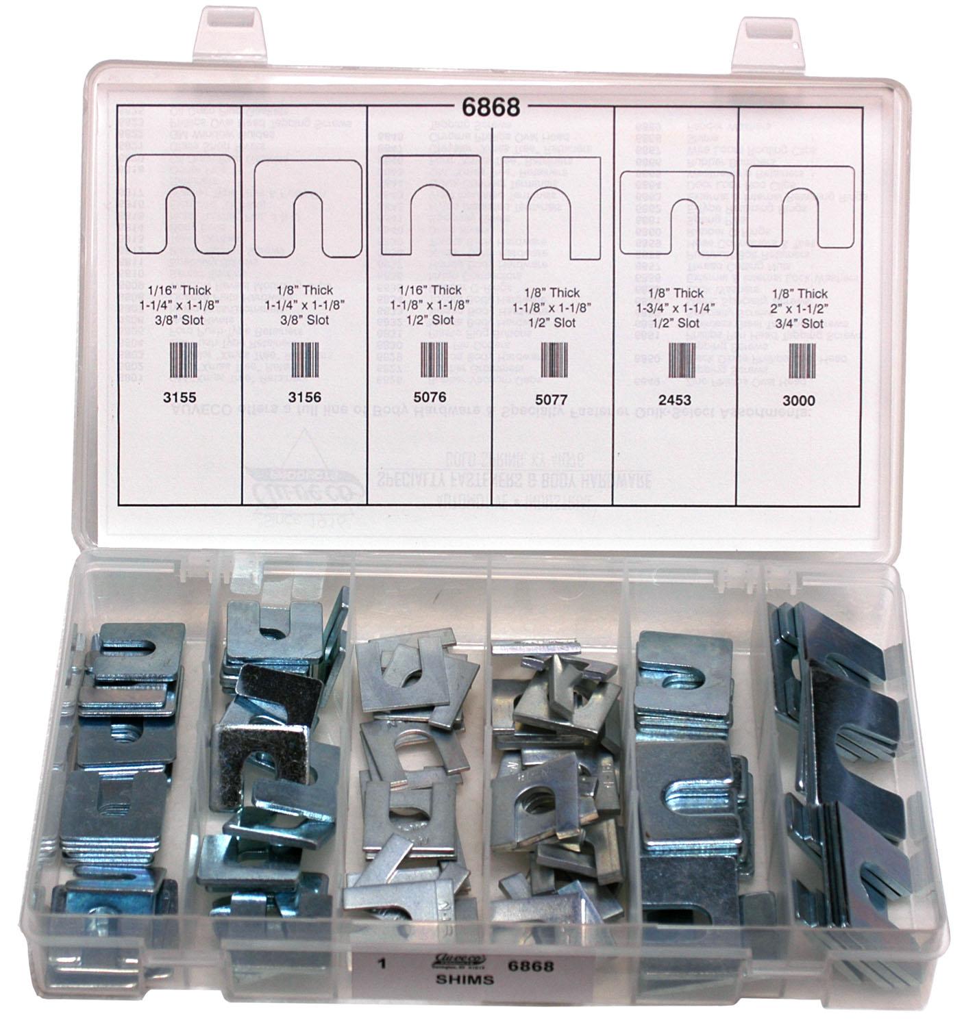 Auveco No. 6868 Body Shims Quick-Select Kit, Quantity - 1 KIT