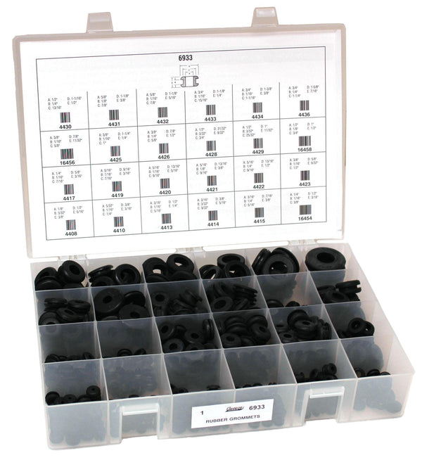 Auveco No. 6933 Rubber Grommets-Kit, Quantity - 1 KIT