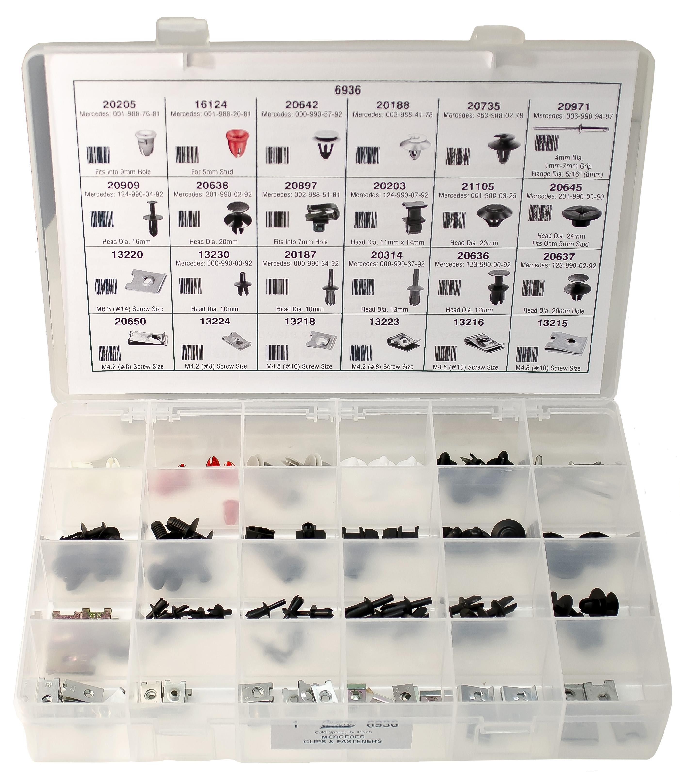 Auveco # 6936 Mercedes-Benz Clips And Fasteners. Assortment. Qty 1.