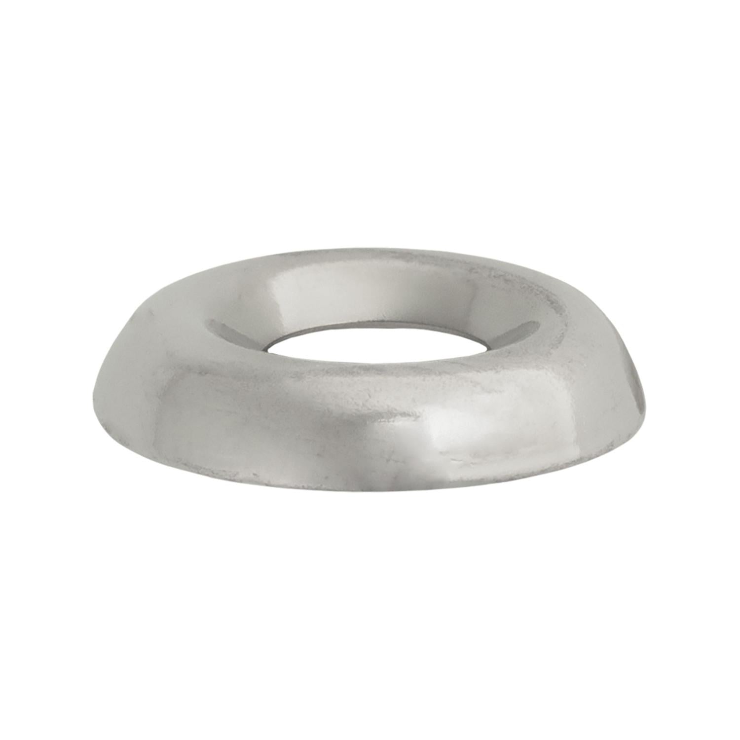 Auveco # 7143 #6 Countersunk Brass Finishing Washer Nickel. Qty 144.