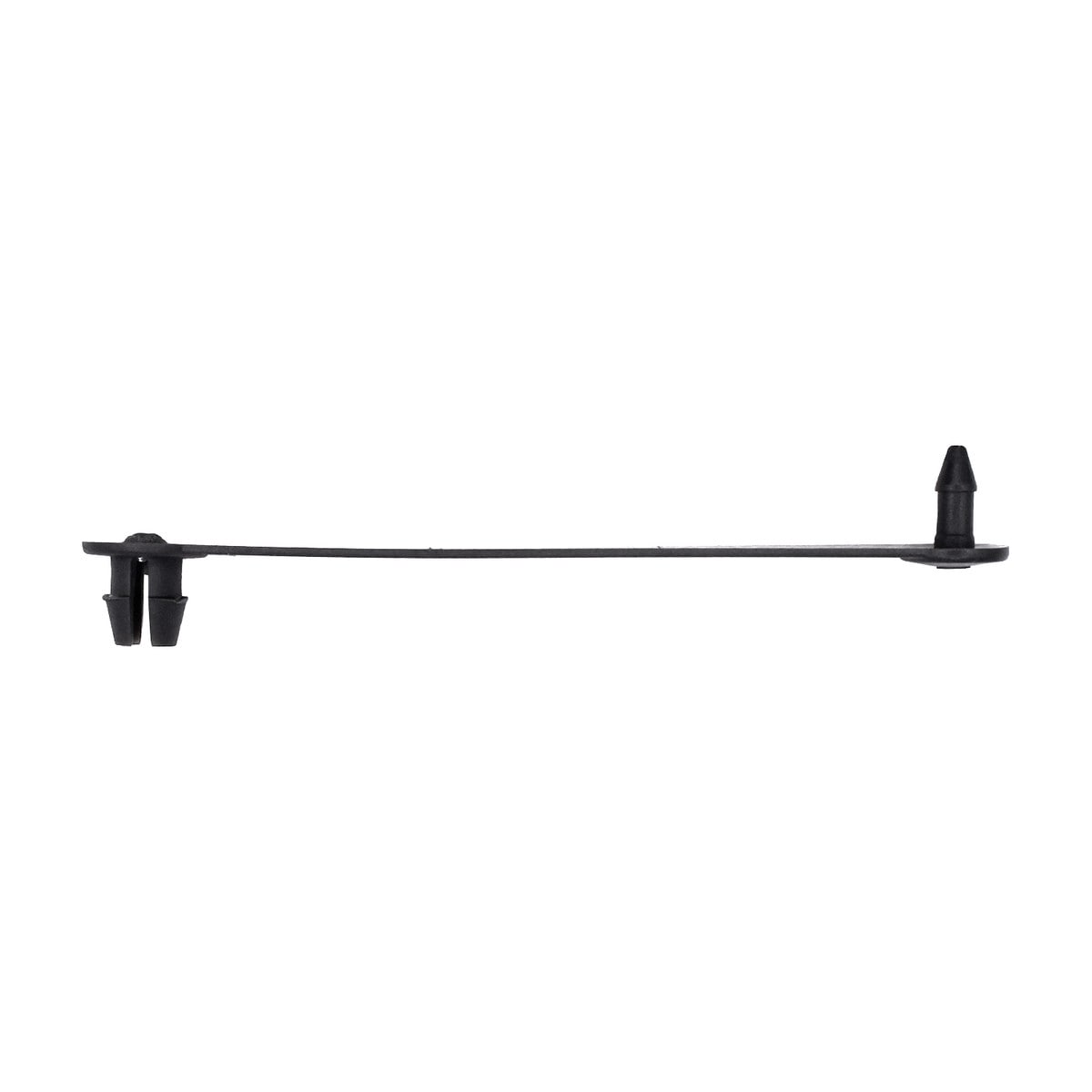 Auveco # 8273 Black Nylon Strap, 2-3/4" Long For 1/4" Hole in .115" Thick Metal. Qty 50.